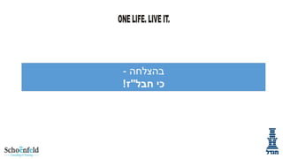 ‫בהצלחה -‬
‫כי חבל"ז!‬

 