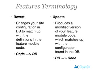Drupal 7 Tutorial: Features Module | PDF
