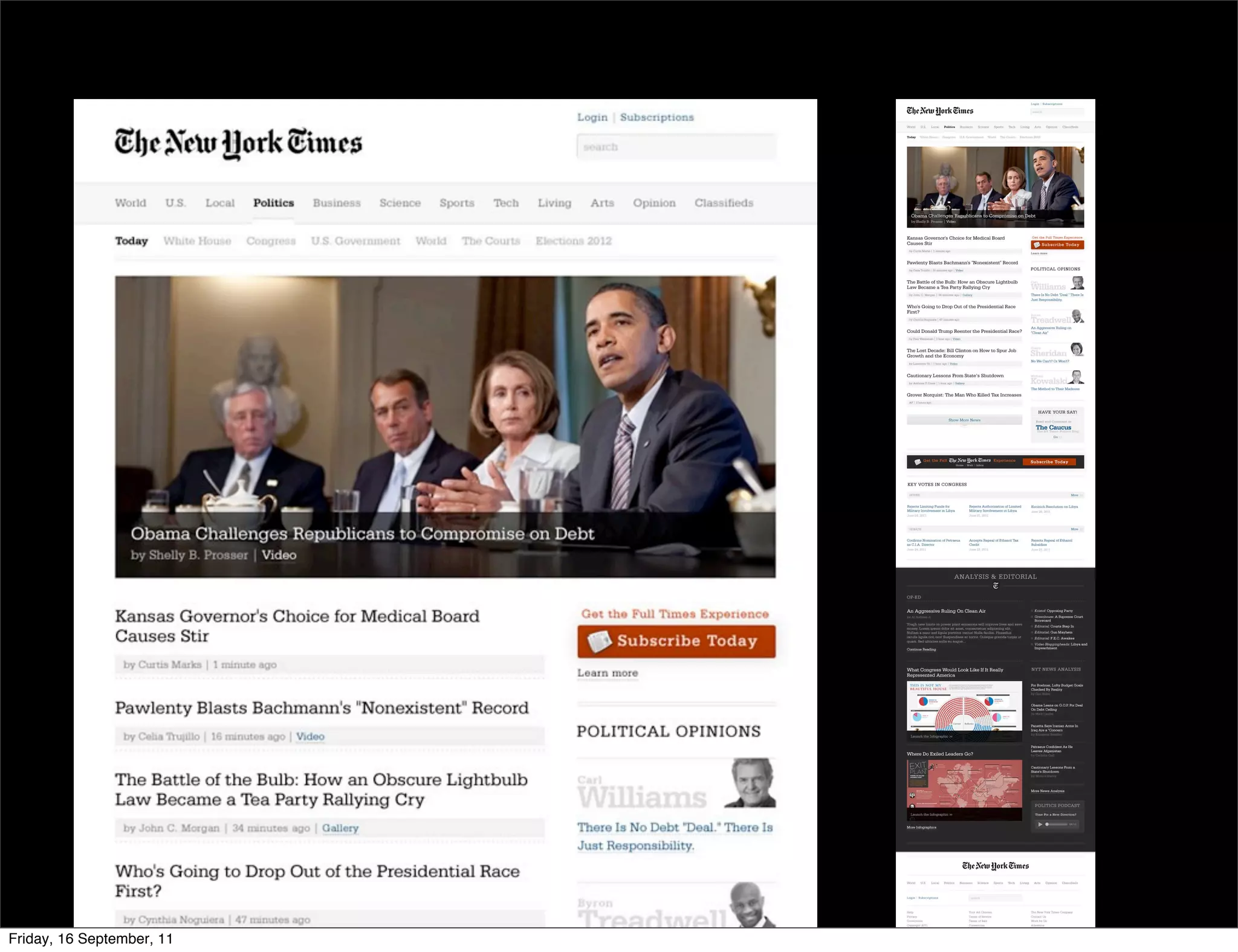 Friday, 16 September, 11
 