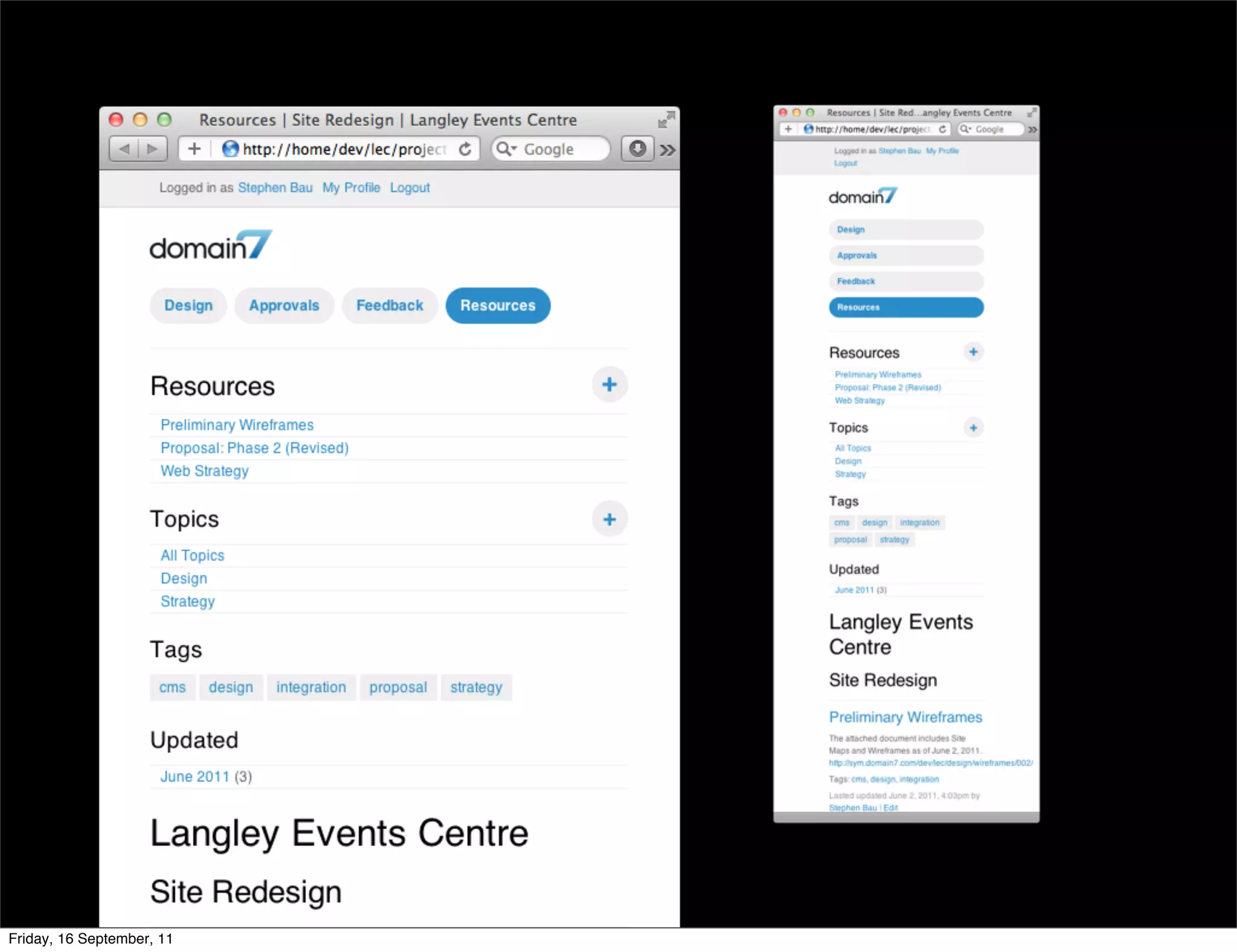 Friday, 16 September, 11
 