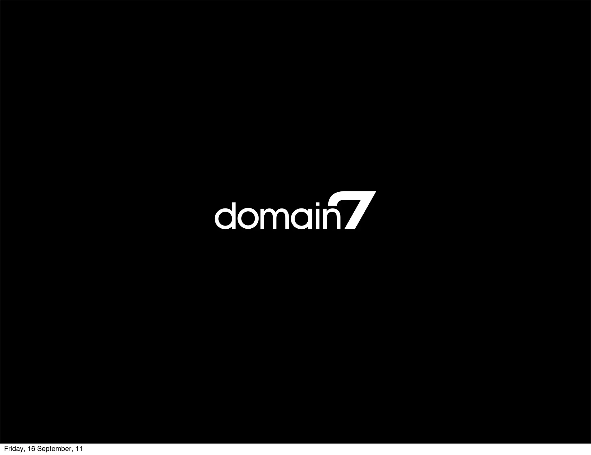 Friday, 16 September, 11
 