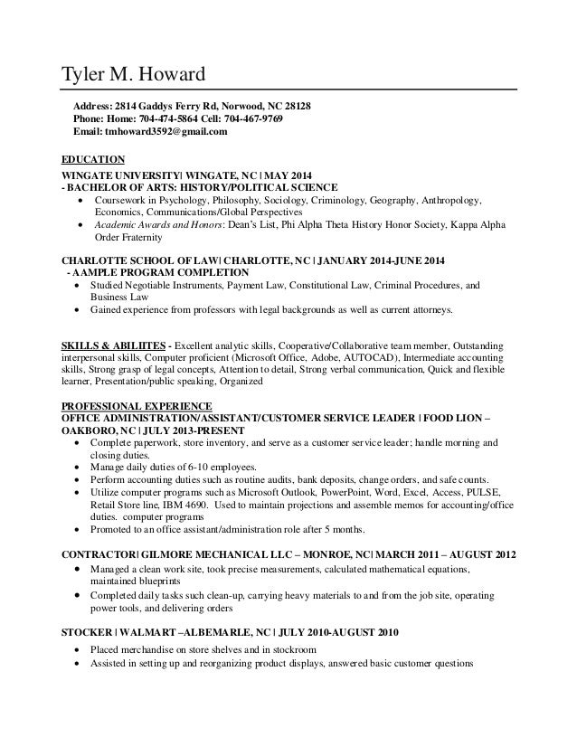 ms office skills resume