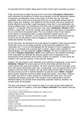 Essay Of Negligence Word Docx