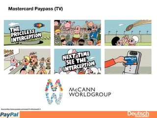 bizdevBRIEF
Mastercard Paypass (TV)
Source:http://www.youtube.com/watch?v=EhuUsoet2-4
bizdevBRIEF
 
