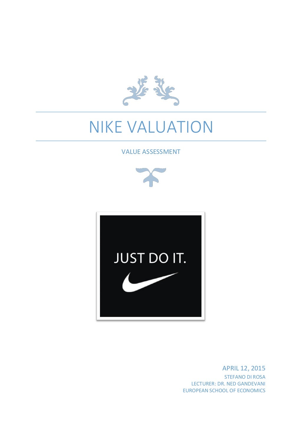 Nike Valuation