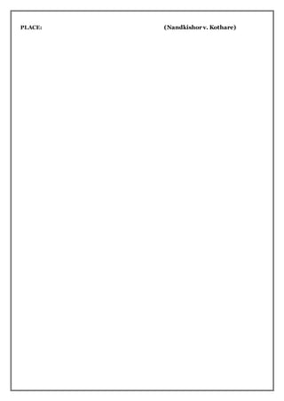 PLACE: (Nandkishor v. Kothare)
 