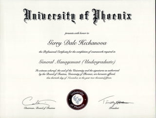 General Management (Undergraduate) in Business