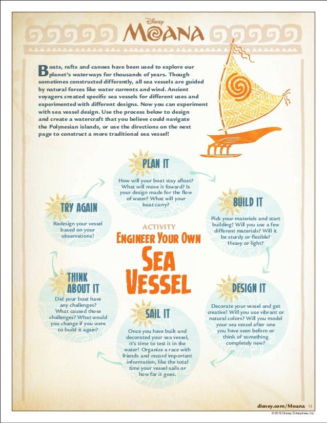 Moana Activity Packet