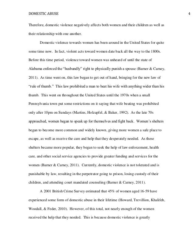 Essay Examples High School Domestic Abuse Thesis Statement For Analytical Essay also The Yellow Wallpaper Character Analysis Essay Domestic Abuse Paper Essay About Paper