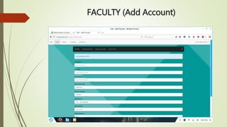 FACULTY (Add Account)
 