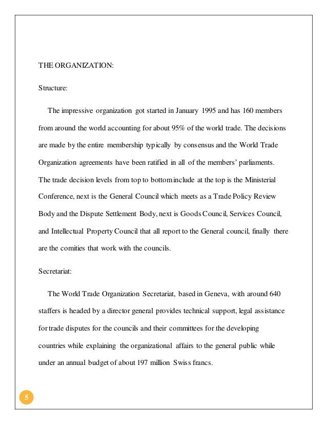 research paper on world trade organization