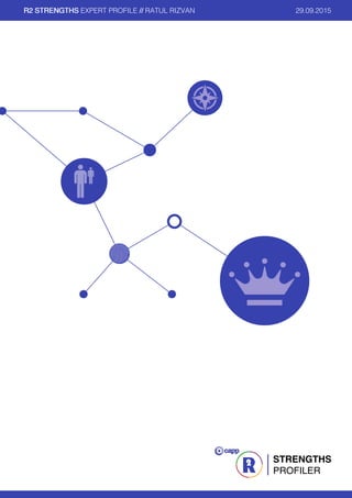 STRENGTHS
PROFILER
R2 STRENGTHSR2 STRENGTHSR2 STRENGTHSR2 STRENGTHS EXPERT PROFILE //////// RATUL RIZVAN 29.09.2015
 