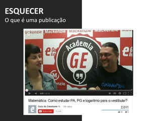 ESQUECER
O que é uma publicação
 