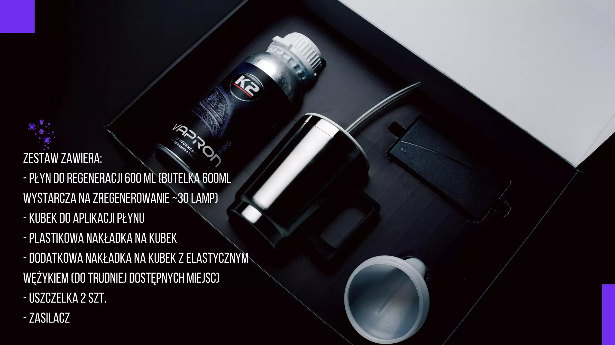 kompet sada na renováciu svetiel K2 VAPRON