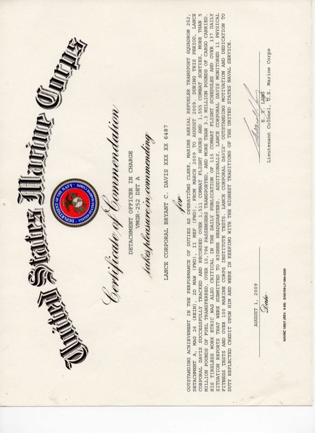 Khloes Bronze Certificate Of Commendation prntbl Khloes Bronze Certificate Of Commendation prntbl