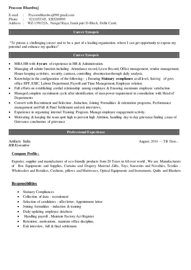 resume dox