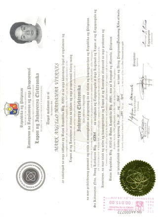PRC ECE Certificate