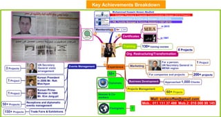 Achievements Breakdown & Briefed CV (mind map)