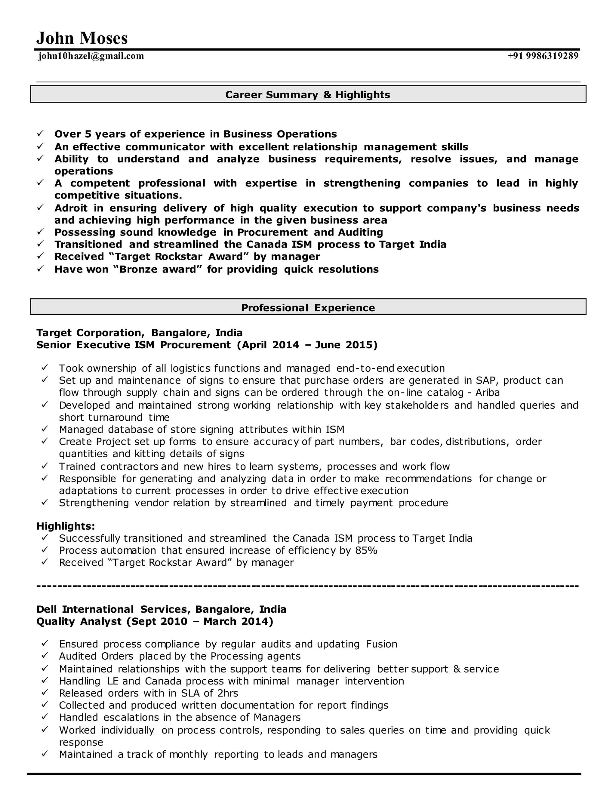 John Resume+ | PDF