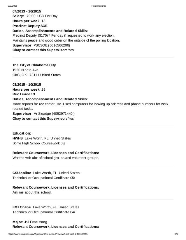 usajobs resume builder preview and finish usa resume builder