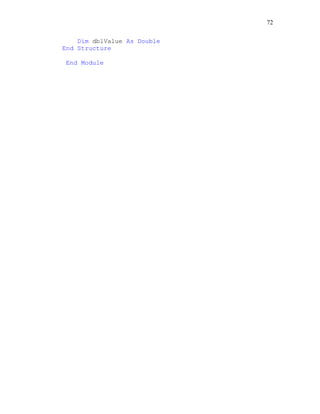 72
Dim dblValue As Double
End Structure
End Module
 