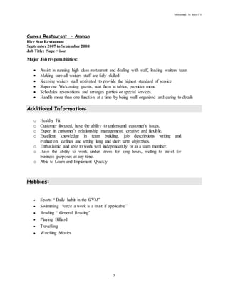 Mohammad bdeir CV | DOCX