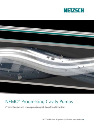 NEMO®
Progressing Cavity Pumps
Comprehensive and uncompromising solutions for all industries
 