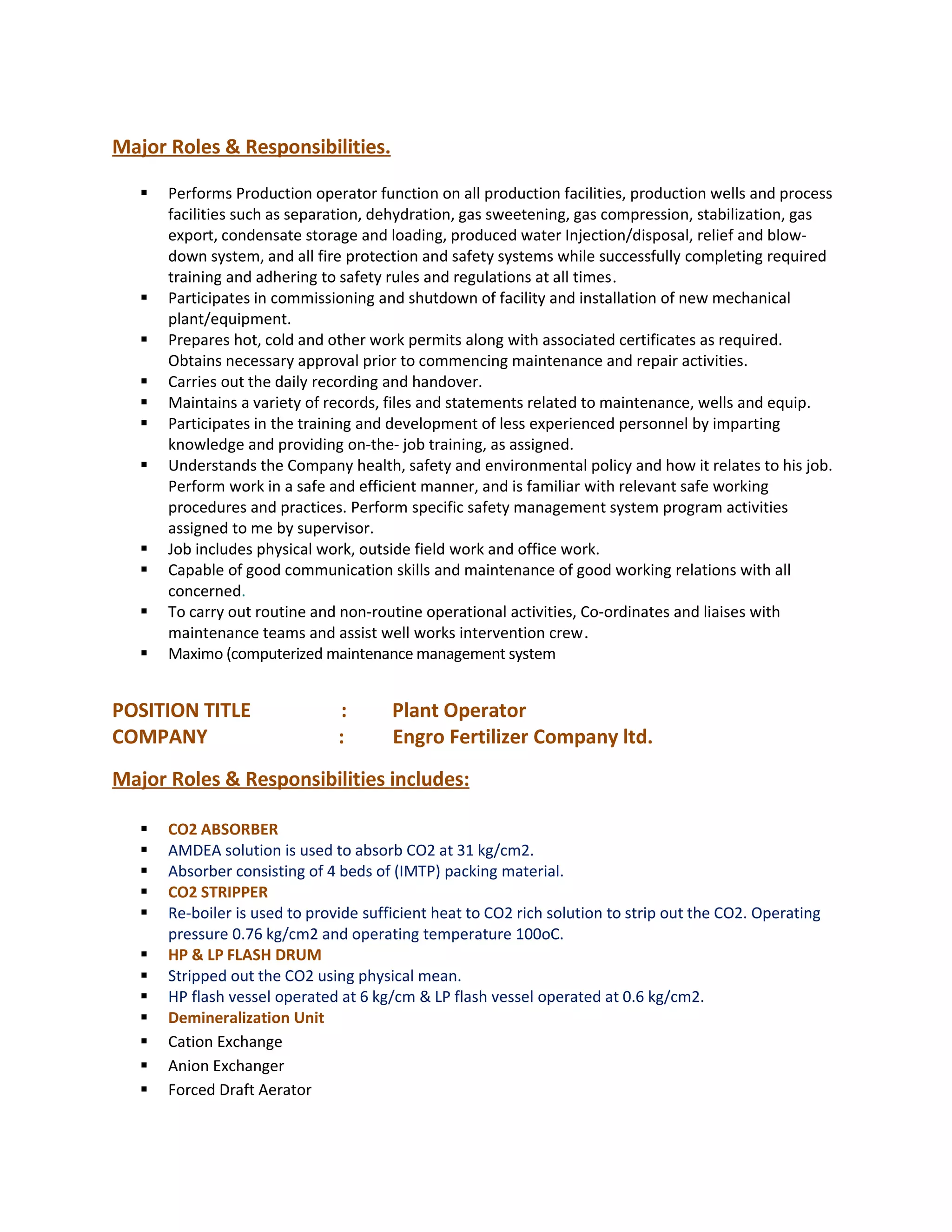 Arslan Cv OIL&GAS | DOC