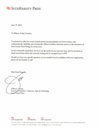 Recommendation Letter 2015