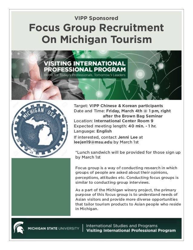 michigan tourism focus group target flyer michigan