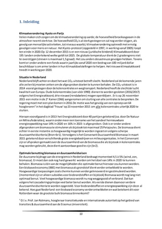 Stageverslag Biomass In A Biobased Economy