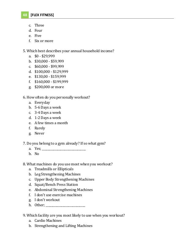 5 Part Communication Plan Flex Fitness 5 Part Communication Plan Flex Fitness