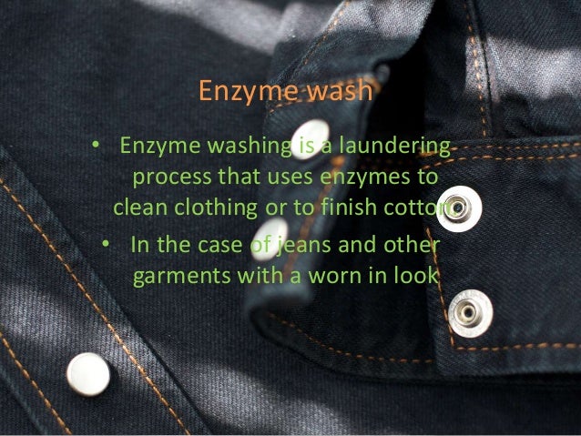 enzyme wash jeans at home