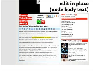edit in place
(node body text)
 
