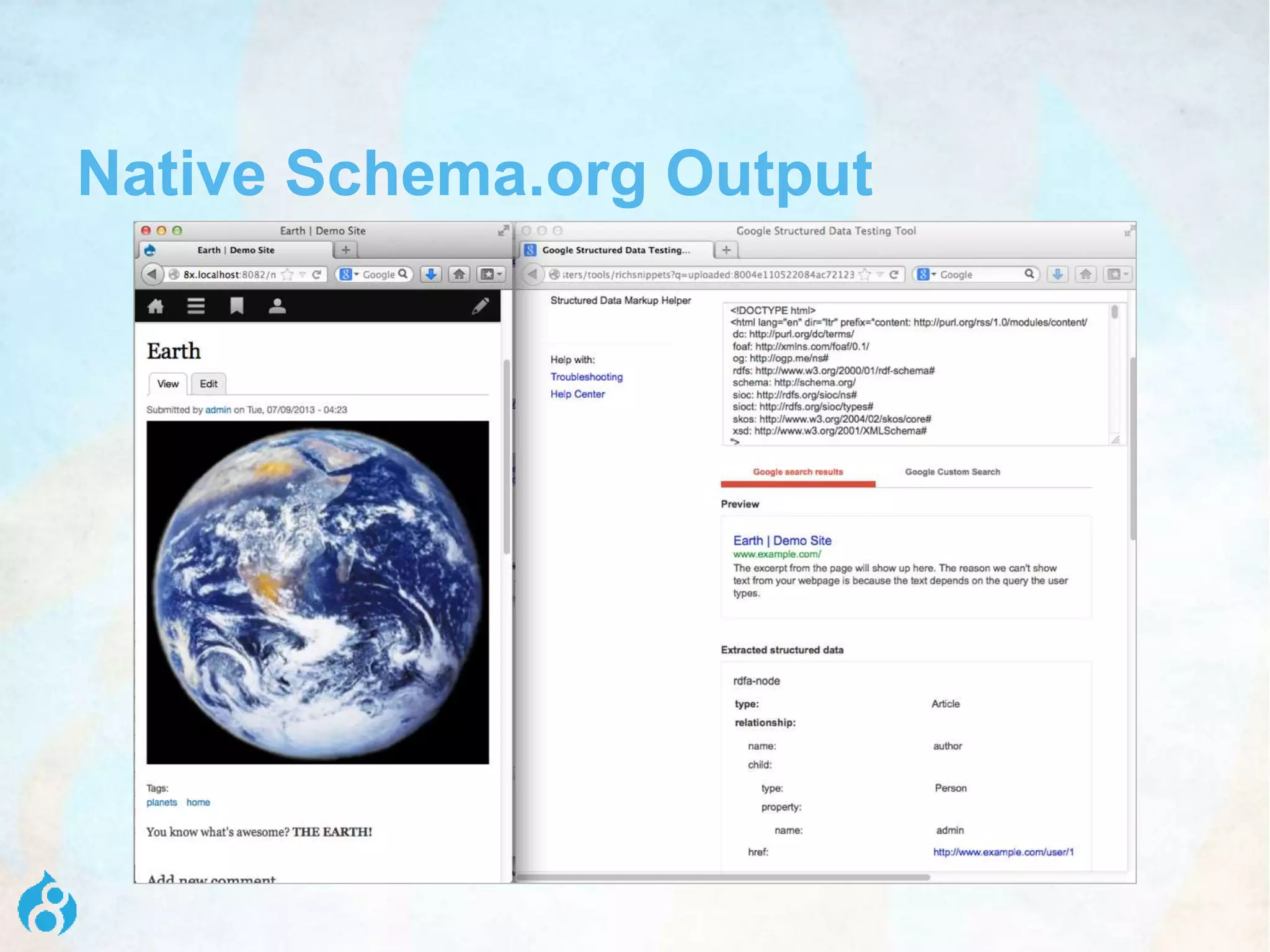 Native Schema.org Output
 