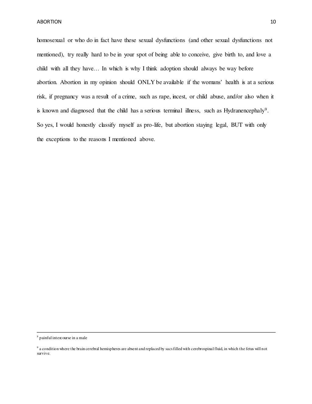 Abortion essay introduction image