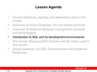 D80190GC10_Les01 oracle database course full | PPT