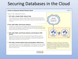 Securing Databases in the Cloud
 