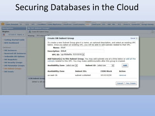 Securing Databases in the Cloud
 