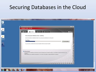 Securing Databases in the Cloud
 