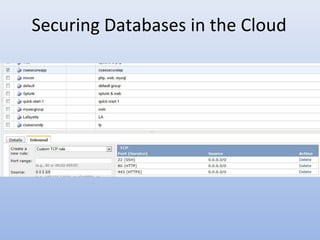 Securing Databases in the Cloud
 