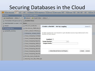 Securing Databases in the Cloud
 