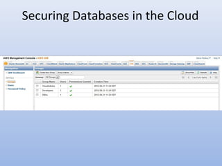 Securing Databases in the Cloud
 
