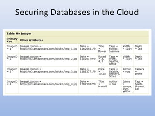 Securing Databases in the Cloud
 
