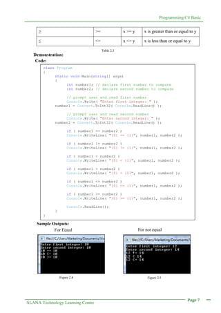 2. C# Guide - To Print | PDF