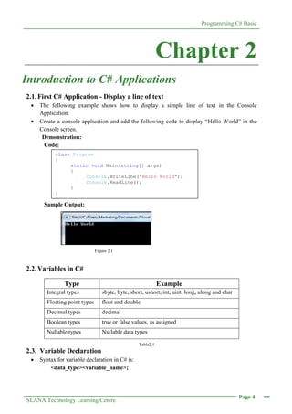 2. C# Guide - To Print | PDF