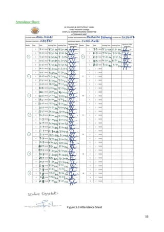 55
Attendance Sheet:
Figure.5.3 Attendance Sheet
 