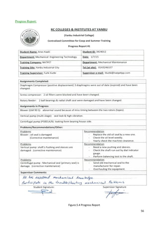 56
Progress Report:
Figure.5.4 Progress Report
 