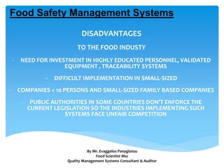 THE ROLE OF FOOD SAFETY MANAGEMENT SYSTEMS IN | PPTX