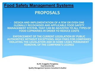 THE ROLE OF FOOD SAFETY MANAGEMENT SYSTEMS IN | PPTX